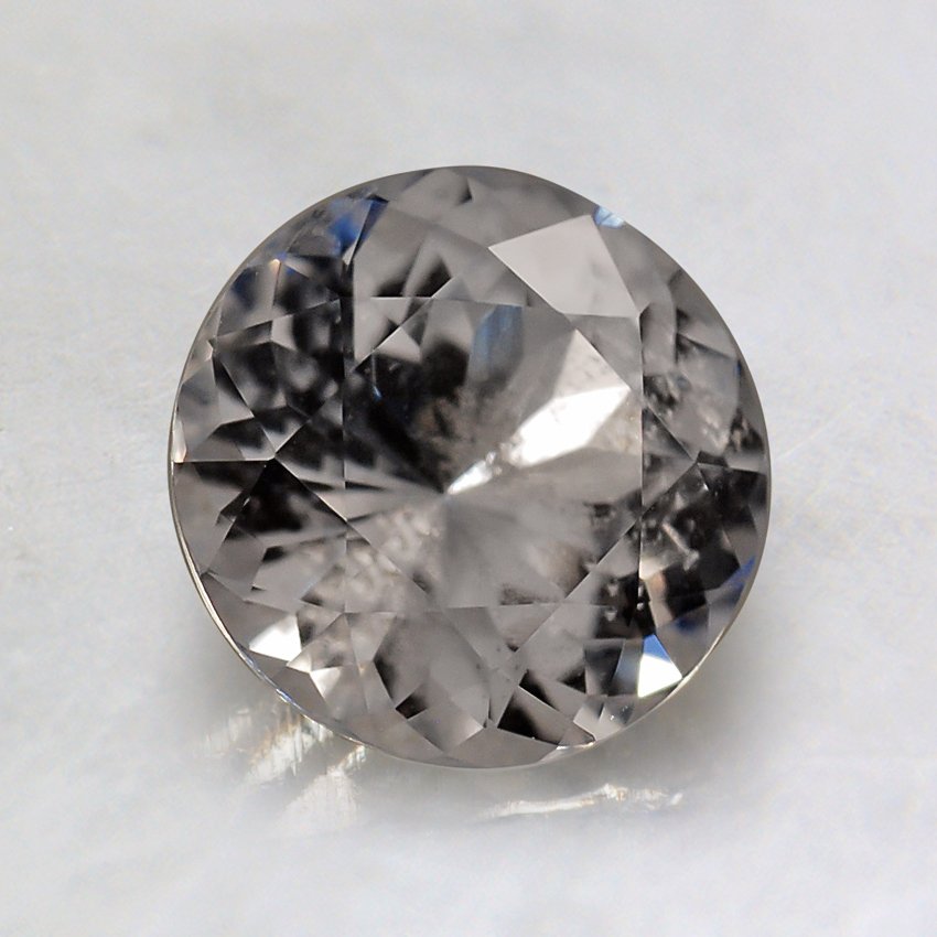 6.5mm Unheated White Round Sapphire