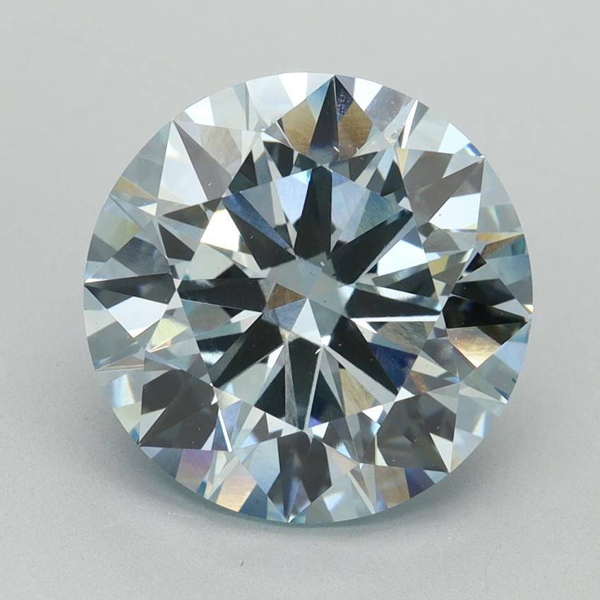 5.04 Ct. Fancy Intense Blue Round Lab Grown Diamond