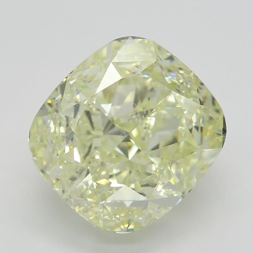6.01 Ct. Fancy Light Yellow Cushion Diamond