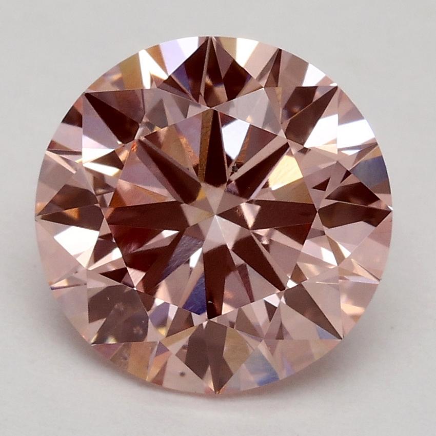 2.37 Ct. Fancy Intense Pink Round Lab Grown Diamond