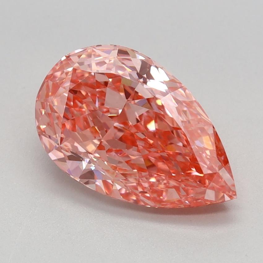 1.78 Ct. Fancy Vivid Pink Pear Lab Grown Diamond