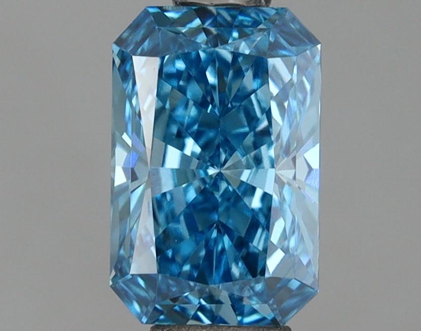 0.87 Ct. Fancy Vivid Blue Radiant Lab Grown Diamond