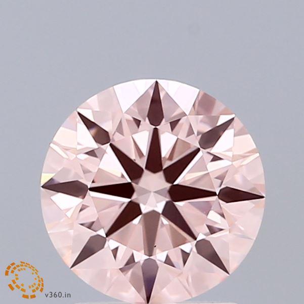 1.44 Ct. Fancy Intense Pink Round Lab Grown Diamond