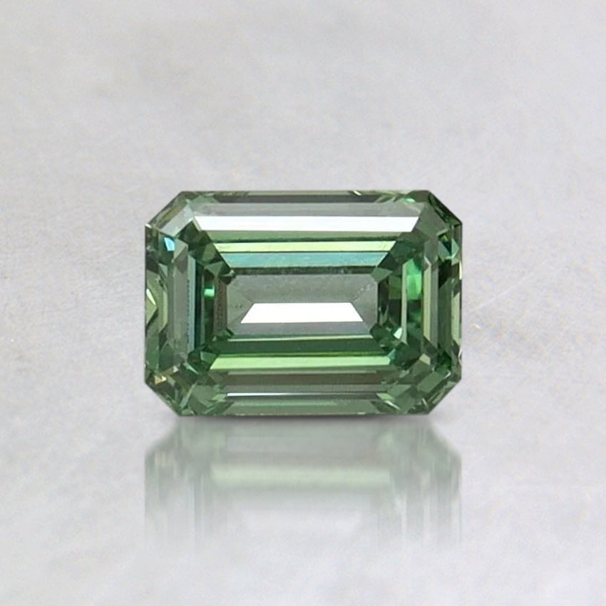 0.48 Ct. Fancy Vivid Green Emerald Lab Grown Diamond