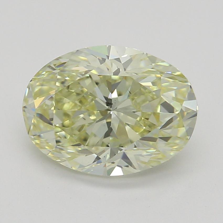 1.00 Ct. Fancy Light Yellow Oval Diamond