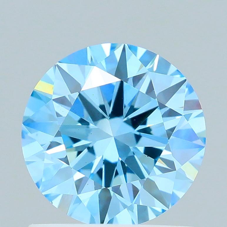 1.05 Ct. Fancy Vivid Blue Round Lab Grown Diamond