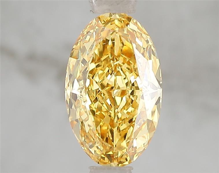 1.55 Ct. Fancy Vivid Yellow Oval Lab Grown Diamond