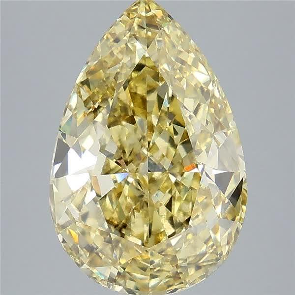 5.02 Ct. Fancy Intense Yellow Pear Lab Grown Diamond