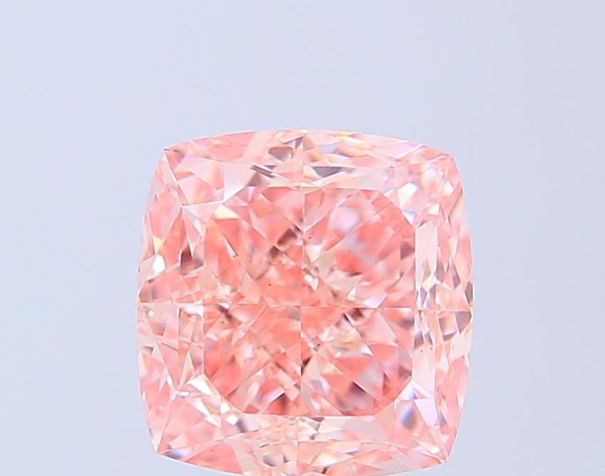5.03 Ct. Fancy Intense Pink Cushion Lab Grown Diamond