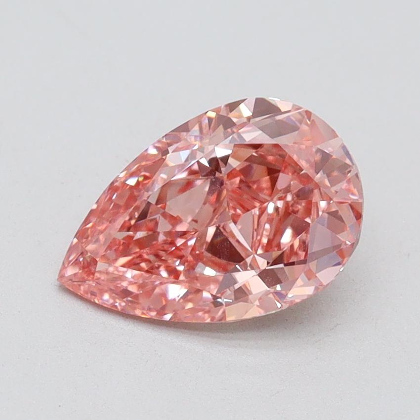 1.42 Ct. Fancy Vivid Pink Pear Lab Grown Diamond