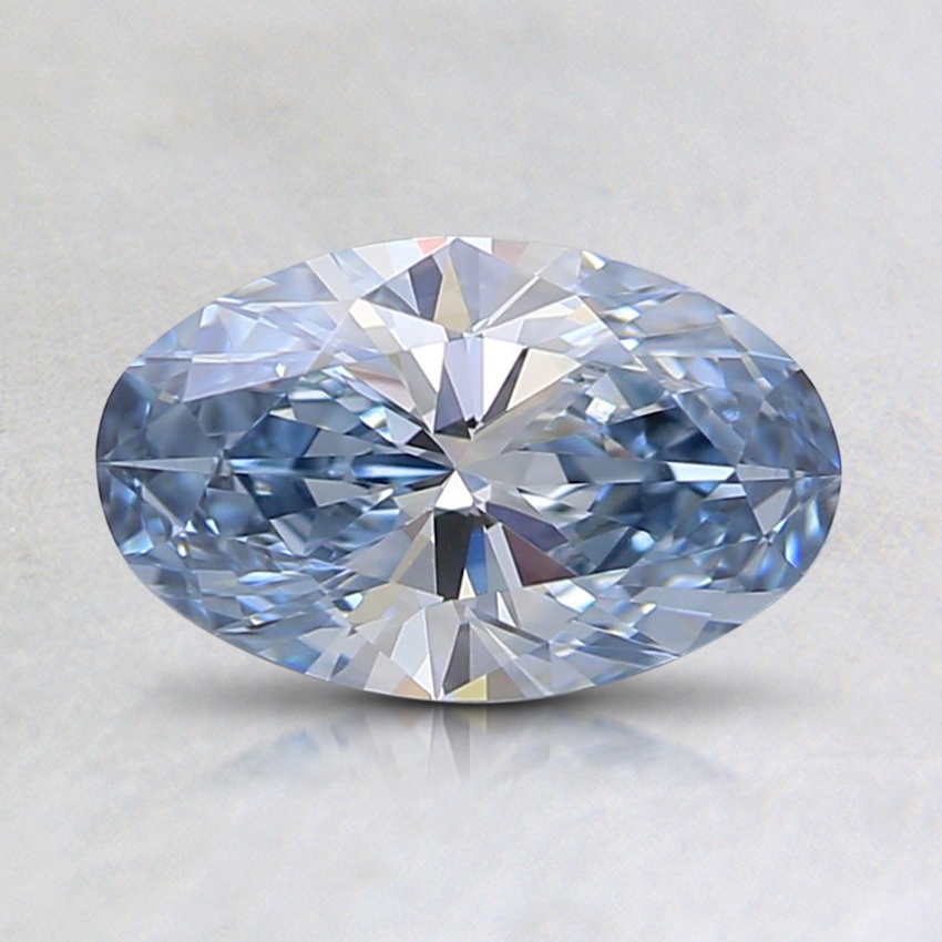 0.77 Ct. Fancy Blue Oval Lab Grown Diamond