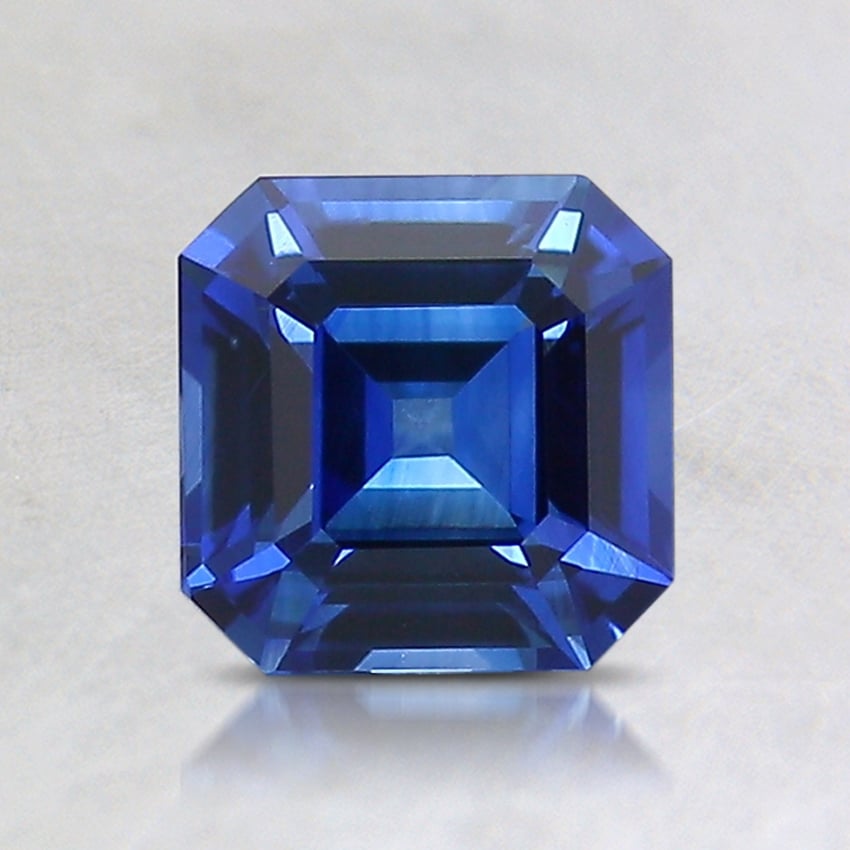 6x5.9mm Blue Asscher Sapphire