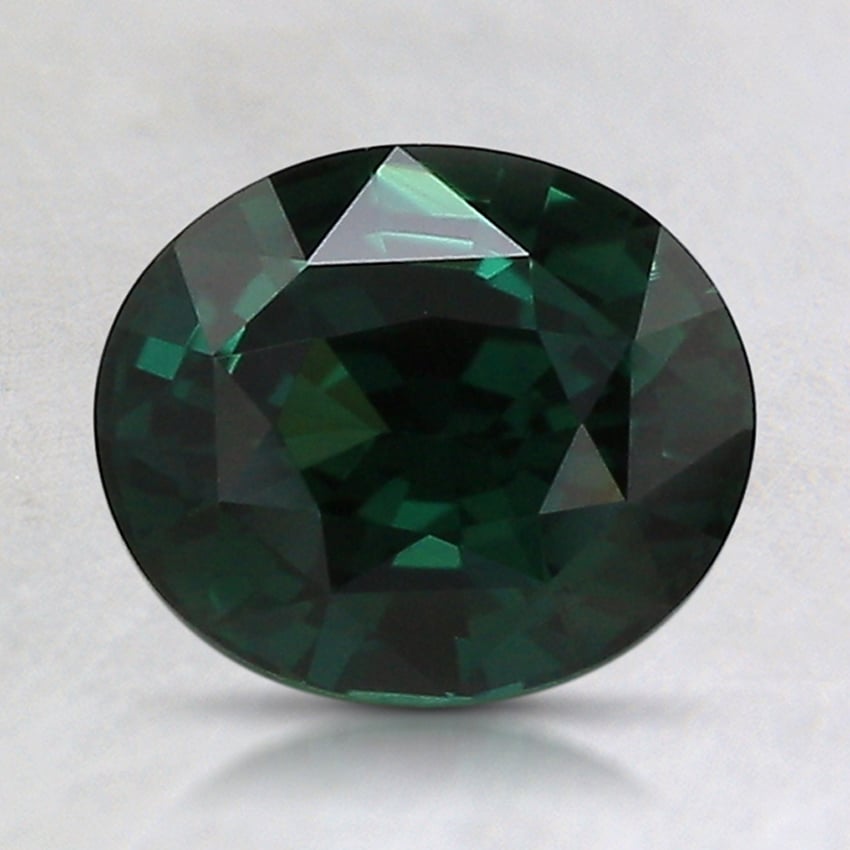 7.9x6.7mm Teal Oval Sapphire