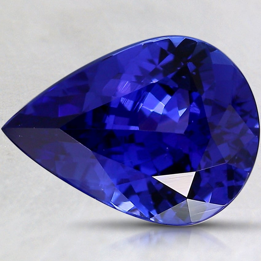 12.8x9.3mm Violet Pear Tanzanite