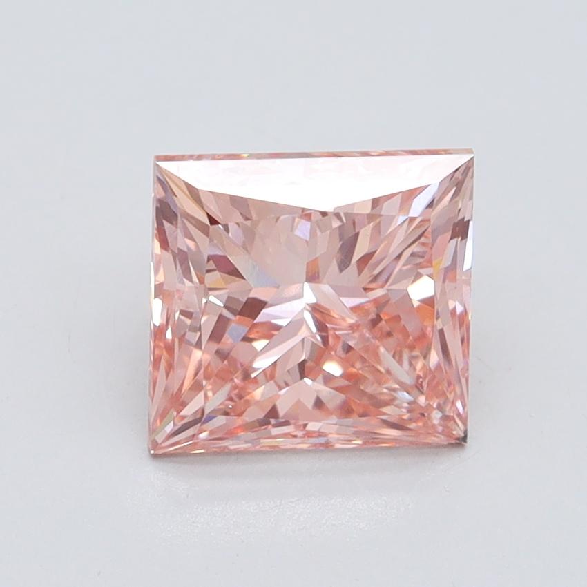 2.00 Ct. Fancy Intense Pink Princess Lab Grown Diamond