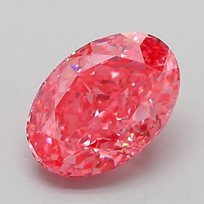 1.30 Ct. Fancy Vivid Pink Oval Lab Grown Diamond