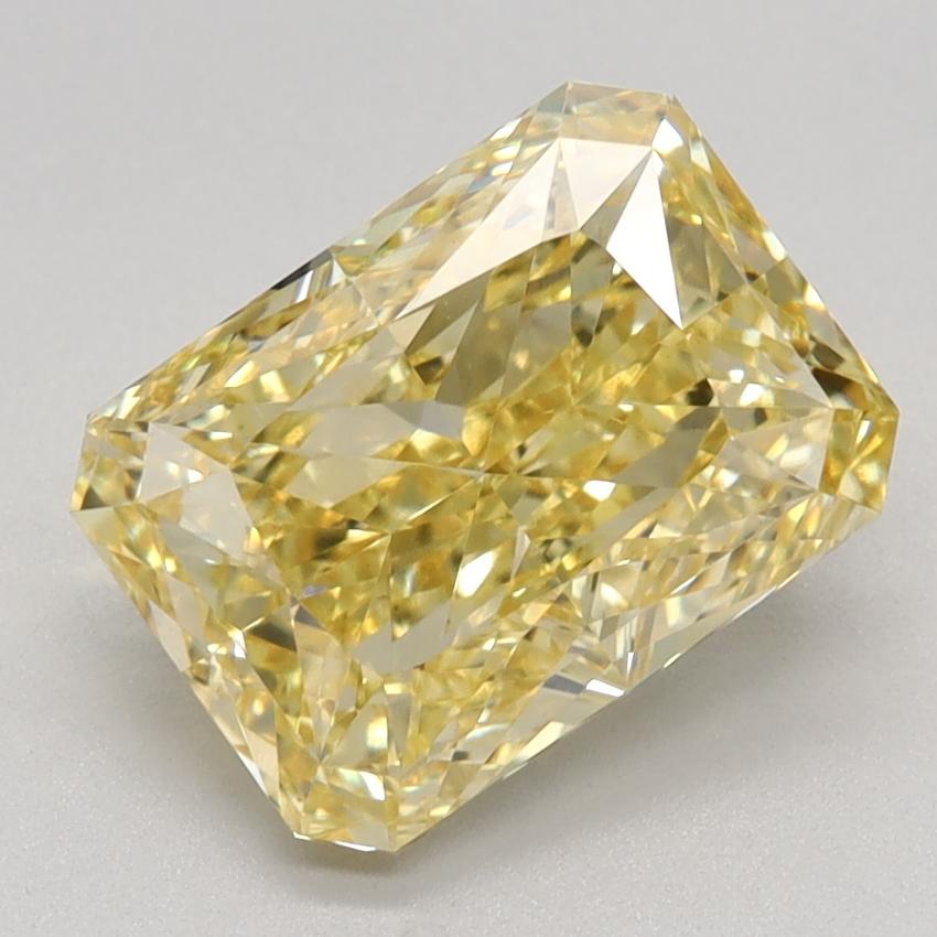 2.20 Ct. Fancy Vivid Yellow Radiant Lab Grown Diamond