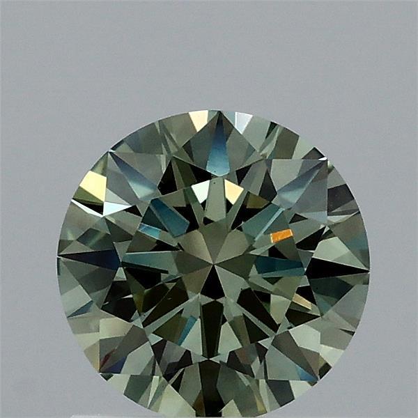 1.00 Ct. Fancy Vivid Green Round Lab Grown Diamond