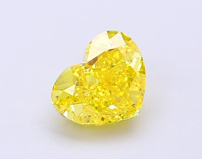 1.2 Ct. Fancy Vivid Yellow Heart Lab Grown Diamond