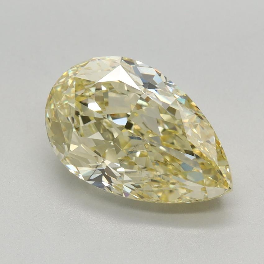 2.64 Ct. Fancy Light Yellow Pear Lab Grown Diamond