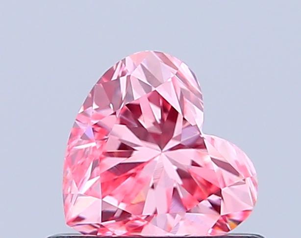 0.56 Ct. Fancy Vivid Pink Heart Lab Grown Diamond