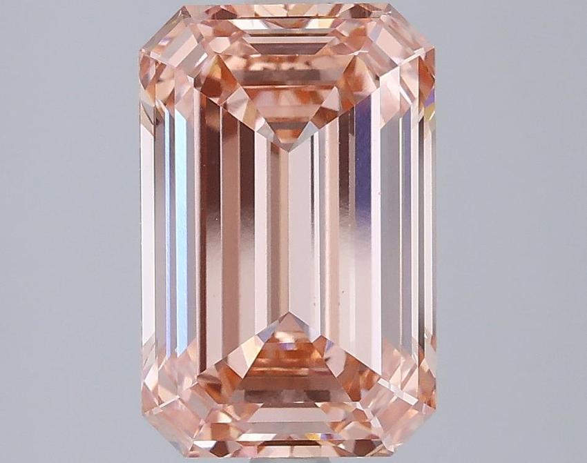 3.59 Ct. Fancy Vivid Pink Emerald Lab Grown Diamond