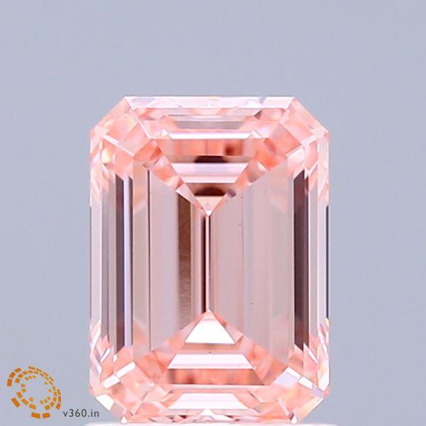 1.50 Ct. Fancy Vivid Pink Emerald Lab Grown Diamond