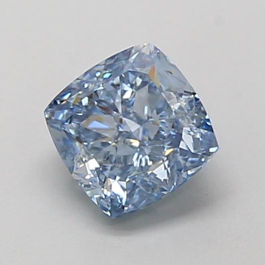 1.10 Ct. Fancy Vivid  Blue Cushion Lab Grown Diamond