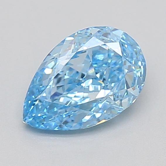 1.03 Ct. Fancy Vivid  Blue Pear Lab Grown Diamond