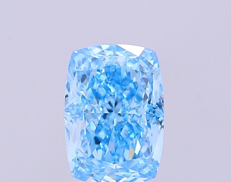 1.55 Ct. Fancy Vivid Blue Cushion Lab Grown Diamond