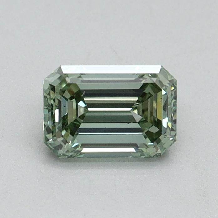0.46 Ct. Fancy Vivid Green Emerald Lab Grown Diamond