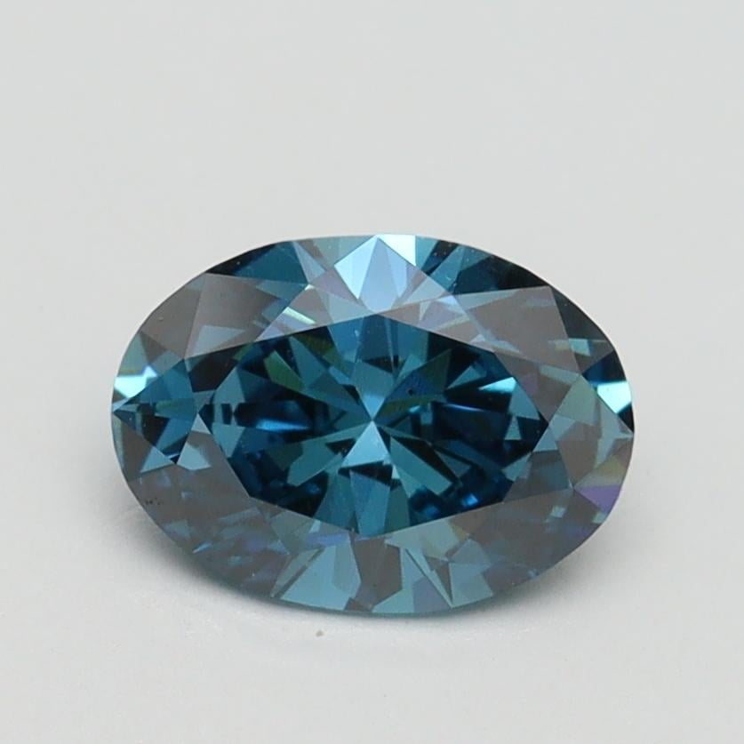 1.00 Ct. Fancy Vivid Blue Oval Lab Grown Diamond