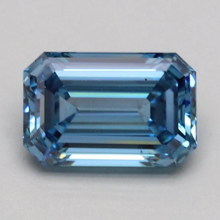 1.06 Ct. Fancy Intense Blue Emerald Lab Grown Diamond