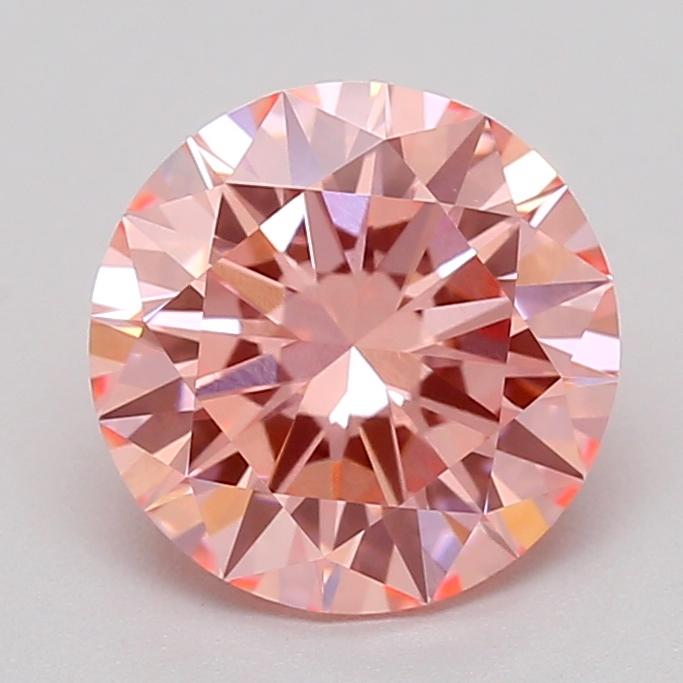 1.04 Ct. Fancy Vivid  Pink Round Lab Grown Diamond