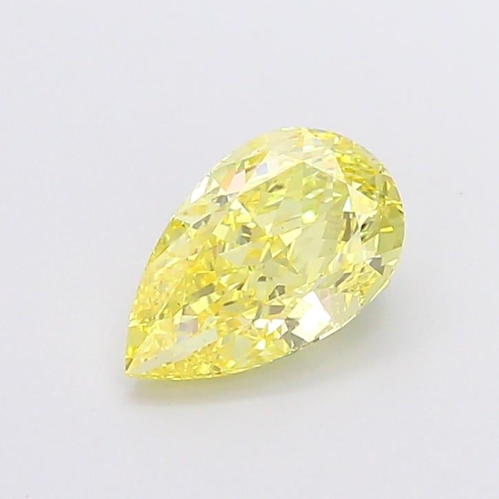 3.20 Ct. Fancy Yellow Pear Lab Grown Diamond