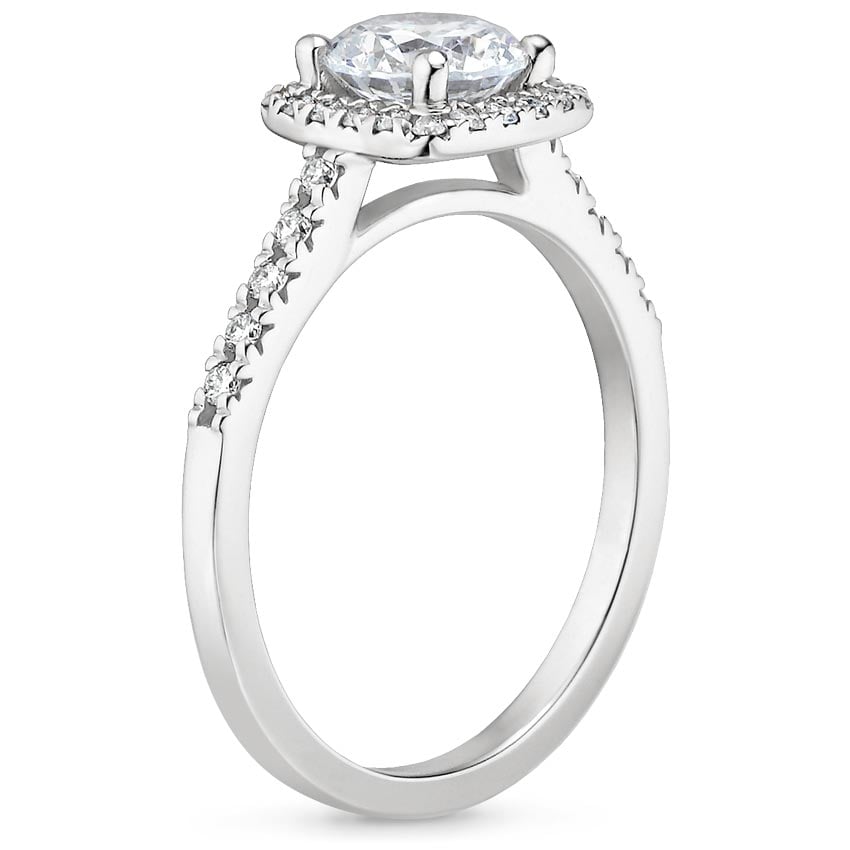 Platinum Odessa Diamond Ring (1/5 ct. tw.), large side view