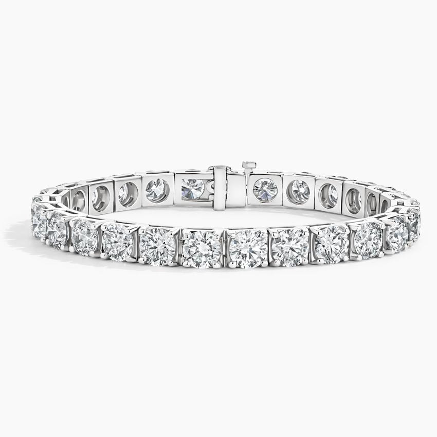 Paris Silver CZ Diamond Tennis Bracelet - Waterproof Jewelry