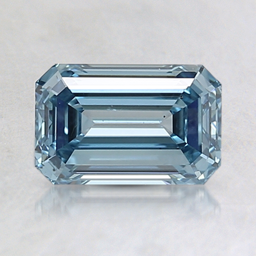 1.13 Ct. Fancy Intense Blue Emerald Lab Created Diamond