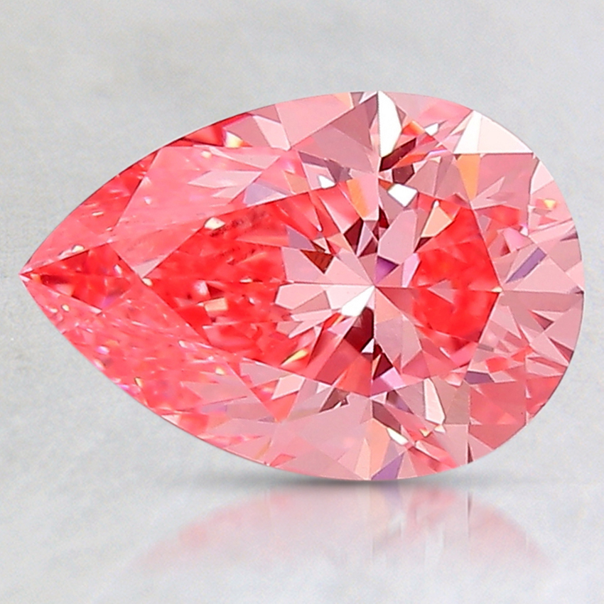1.63 Ct. Fancy Vivid Pink Pear Lab Created Diamond