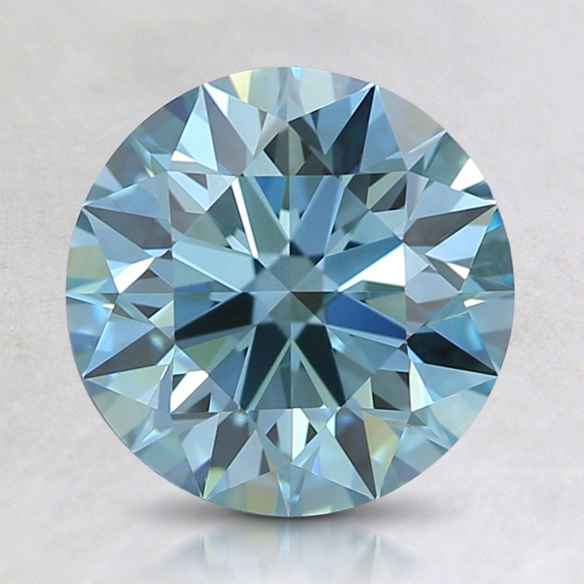 1.85 Ct. Fancy Green-Blue Round Lab Grown Diamond