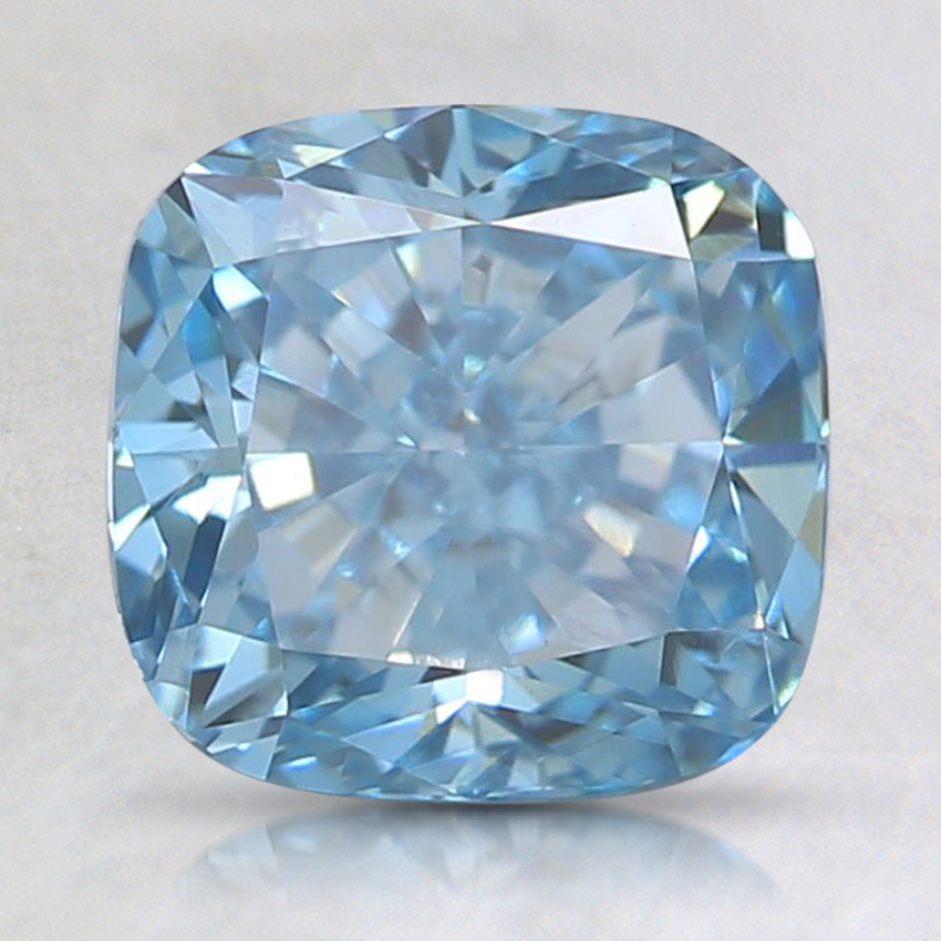 2.01 Ct. Fancy Intense Blue Cushion Lab Created Diamond
