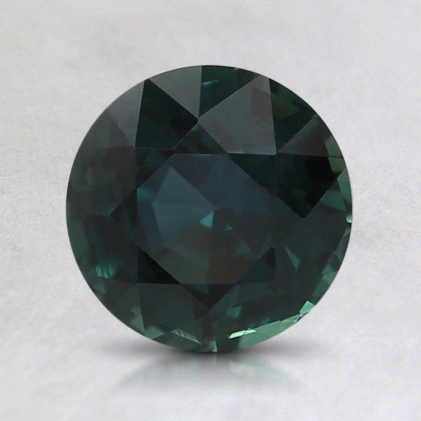 6.7mm Unheated Teal Round Sapphire