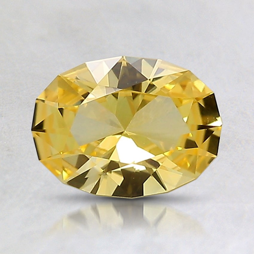 7.6x5.7mm Yellow Modified Oval Sapphire