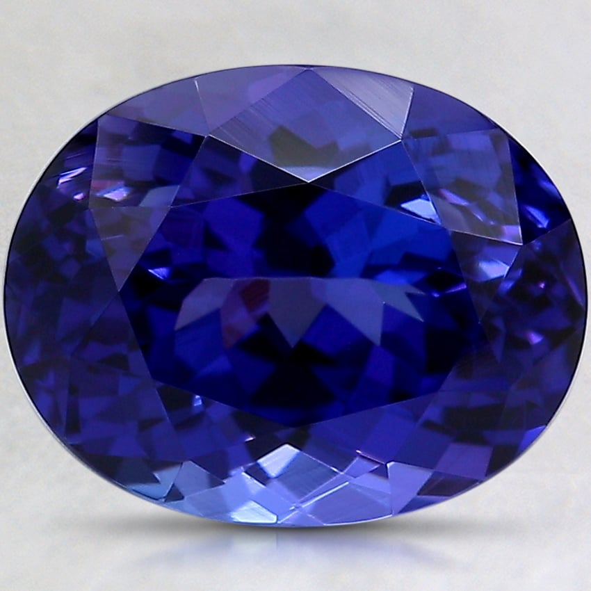 12.1x9.7mm Violet Oval Tanzanite