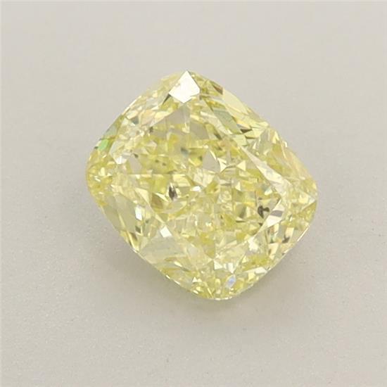0.66 Ct. Fancy Intense Yellow Cushion Lab Grown Diamond