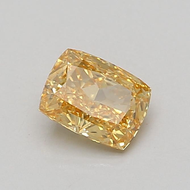1.08 Ct. Fancy Vivid Yellow Cushion Lab Grown Diamond