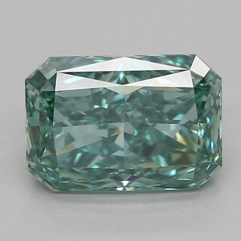 1.09 Ct. Fancy Vivid Green Radiant Lab Grown Diamond
