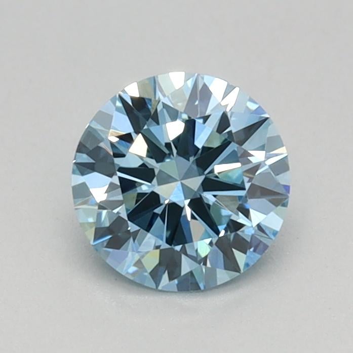 0.50 Ct. Fancy Vivid Blue Round Lab Grown Diamond