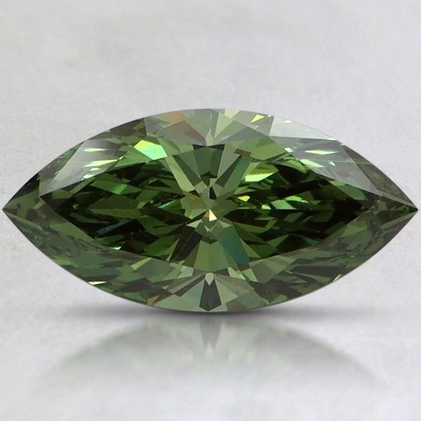 1.56 Ct. Fancy Vivid Green Marquise Lab Grown Diamond