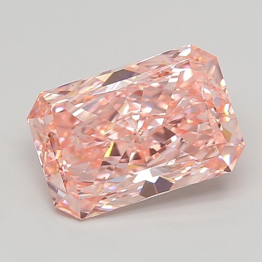 5.01 Ct. Fancy Vivid  Pink Radiant Lab Grown Diamond